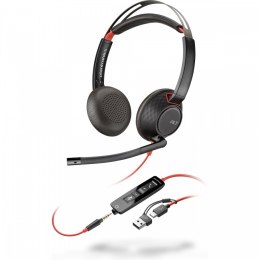 Zestaw słuchawkowy Blackwire 5220 USB-C + USB-C/A (Bulk) 8X231A6 POLY