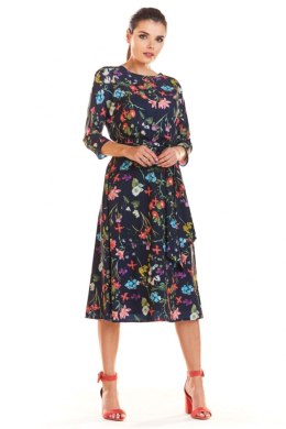 Sukienka Model M192 Flowers Navy - Infinite You