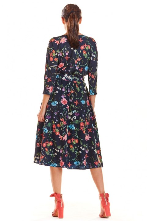Sukienka Model M192 Flowers Navy - Infinite You Sukienka Model M192 Flowers Navy - Infinite You