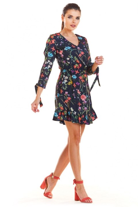 Sukienka Model M195 Flowers Navy - Infinite You Sukienka Model M195 Flowers Navy - Infinite You