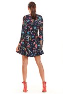 Sukienka Model M195 Flowers Navy - Infinite You