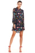 Sukienka Model M202 Flowers Navy - Infinite You