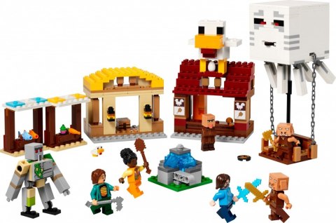 Klocki Minecraft 21273 Atak balonowego Ghasta na wioskę LEGO