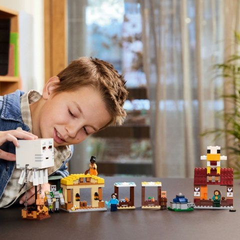 Klocki Minecraft 21273 Atak balonowego Ghasta na wioskę LEGO