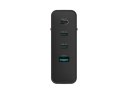 Ładowarka sieciowa Ribera GAN 3xUSB-C + 1x USB-A 100W czarna Natec