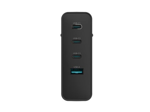 Ładowarka sieciowa Ribera GAN 3xUSB-C + 1x USB-A 100W czarna Natec Ładowarka sieciowa Ribera GAN 3xUSB-C + 1x USB-A 100W czarna Natec