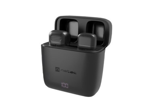Mikrofon HOPPER krawatowy bezprzewodowy USB-C Natec
