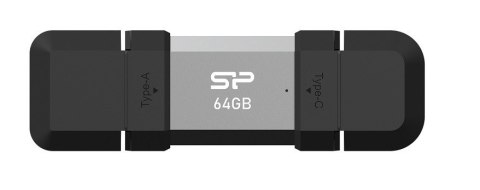 Pendrive C51 64GB USB-A USB-C 120 MB/s srebrny Silicon Power Pendrive C51 64GB USB-A USB-C 120 MB/s srebrny Silicon Power