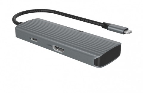 Stacja dokująca IB-DK4022a-CPD 6w1, HDMI,USB,PD