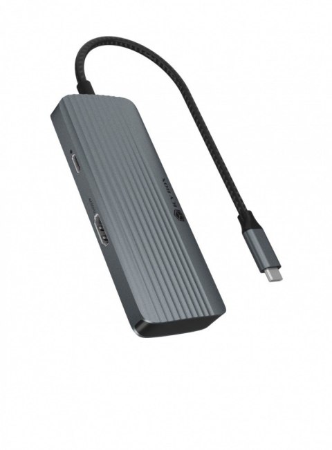 Stacja dokująca IB-DK4022a-CPD 6w1, HDMI,USB,PD