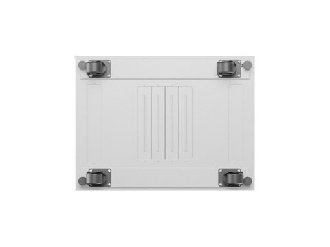 Szafa instalacyjna rack stojąca 19 cali 27U 600x800 drzwi perforowane LCD szara (Flat pack)