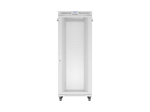 Szafa instalacyjna rack stojąca 19 cali 42U 800x1000 drzwi perforowane LCD szara (Flat pack) Lanberg