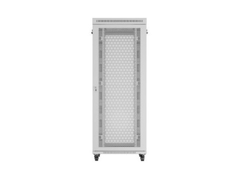 Szafa instalacyjna rack stojąca 19 cali 42U 800x1000 drzwi perforowane LCD szara (Flat pack) Lanberg