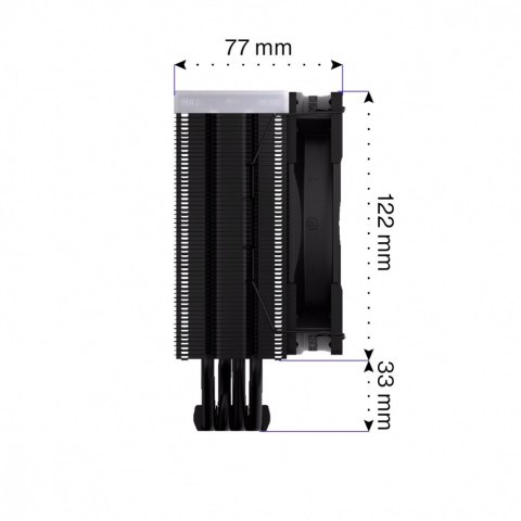 Chłodzenie procesora Fera 5 Black ARGB EY3A012 Endorfy Chłodzenie procesora Fera 5 Black ARGB EY3A012 Endorfy