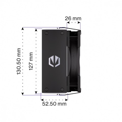 Chłodzenie procesora Fera 5 Black ARGB EY3A012 Endorfy Chłodzenie procesora Fera 5 Black ARGB EY3A012 Endorfy