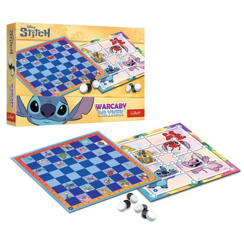 Gra Warcaby i Młynek Lilo i Stitch Trefl
