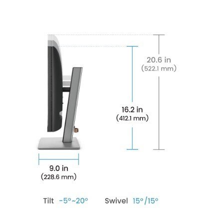 Monitor 24 cale RD240Q WQXGA 5ms/IPS/1200:1/HDMI/DP Benq Monitor 24 cale RD240Q WQXGA 5ms/IPS/1200:1/HDMI/DP Benq