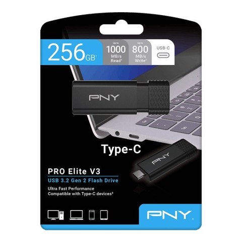 Pendrive 256GB ProElite V3 USB-C 3.2 PNY