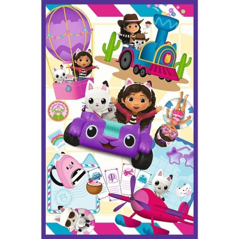 Puzzle 3x80 elementów Kolorowe dni Gabi Gabby Dollhouse Trefl