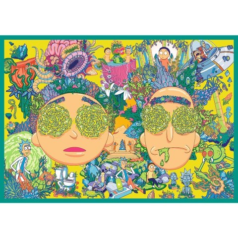 Puzzle 4x250 elementów Rick i Morty Zakręcony świat Trefl