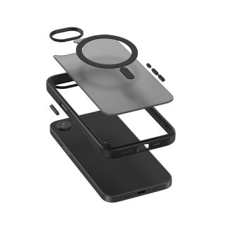 Hybrid Frost MAG Cover - Etui iPhone 16e MagSafe Czarne