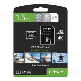 Karta pamięci microSDXC Elite Prime 1.5TB + adapter SD PNY