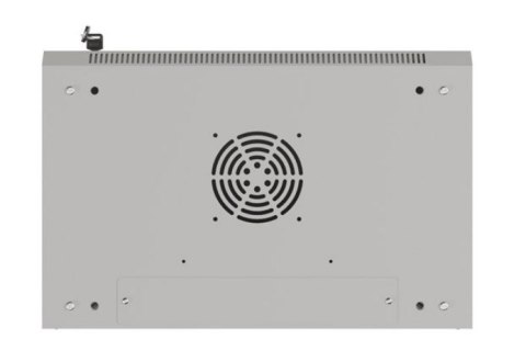 Szafa instalacyjna rack wisząca 19" 6U 540x350 szara drzwi przeszklone ( flat pack)