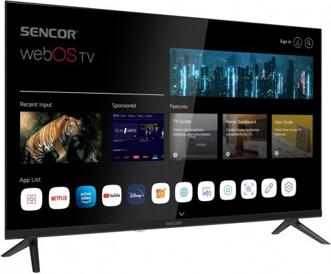 Telewizor 32 cale Smart webOS LG 12/240V SLE 32S830WB Wi-Fi BT5.0 Sencor Telewizor 32 cale Smart webOS LG 12/240V SLE 32S830WB Wi-Fi BT5.0 Sencor