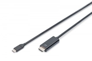 Kabel USB Type-C/HDMI M/M USB 3.1 Gen.2 SuperSpeed+ 4K/60Hz 18Gbps 2m czarny Digitus