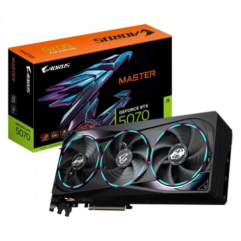 Karta graficzna GeForce RTX 5070 AORUS MASTER 12GB GDDR7 192bit HDMI/3DP Gigabyte Karta graficzna GeForce RTX 5070 AORUS MASTER 12GB GDDR7 192bit HDMI/3DP Gigabyte