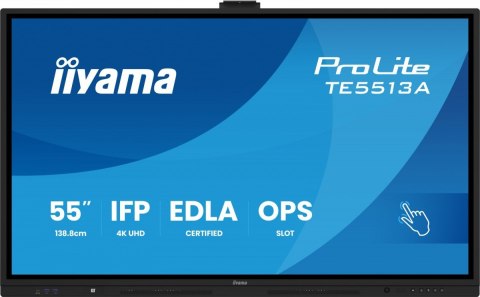Monitor 55 cali TE5513A-B1AG INFRARED,40pkt,IPS,4K,7H,450cd/m2, WiFi,USB, ANDROID 14, Google EDLA,2x20W, UCHWYT CIENNY IIYAMA
