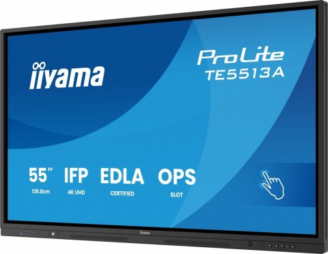 Monitor 55 cali TE5513A-B1AG INFRARED,40pkt,IPS,4K,7H,450cd/m2, WiFi,USB, ANDROID 14, Google EDLA,2x20W, UCHWYT CIENNY IIYAMA