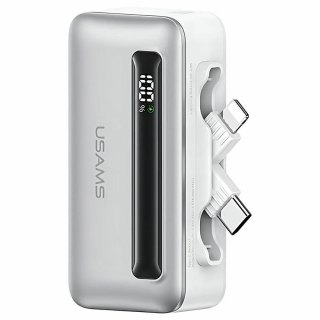 Powerbank 4500mAh 20W USB-C/Lightning Fast Charge srebrny USAMS