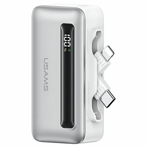 Powerbank 4500mAh 20W USB-C/Lightning Fast Charge srebrny USAMS