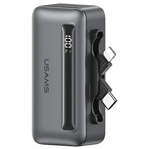 Powerbank 4500mAh 20W USB-C/Lightning Fast Charge szary USAMS