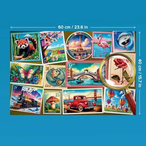 Puzzle 300 elementów EasyPiece Znaczki pocztowe; dla seniora Trefl