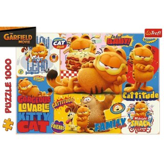 Puzzle 1000 elementów Garfield przygody Trefl