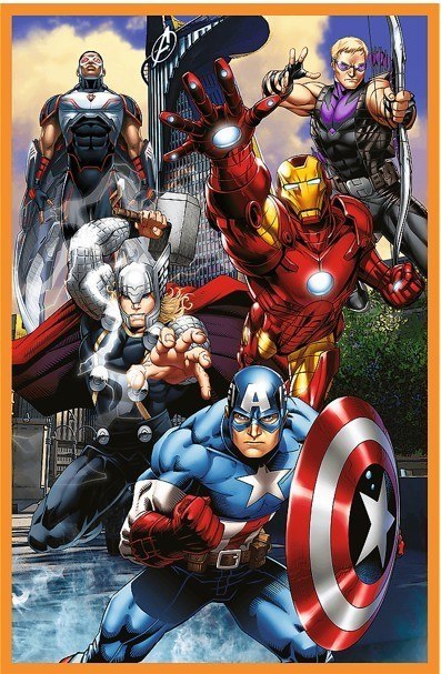Puzzle 3x80 elementów Dni pełne akcji Avengers