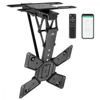 Uchwyt sufitowy elektryczny do TV, MC-491 23-65', max 30kg, VESA 600x400, obrót 90st, pilot Maclean