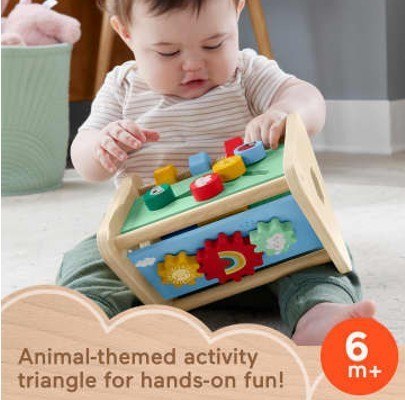 Wood Drewniany aktywny trójkąt Fisher Price