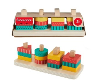 Wood Drewniany sorter kształtów Fisher Price