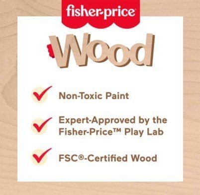 Wood Zabawka muzyczna Cymbałki Drewno