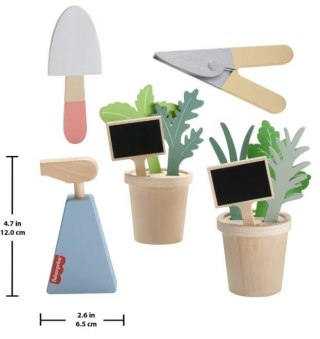 Wooden Mały ogrodnik zestaw drewnianych roślin i narzędzi