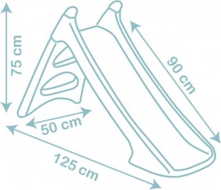 Zjeżdżalnia Little XS zielona (ślizg 90 cm) Smoby