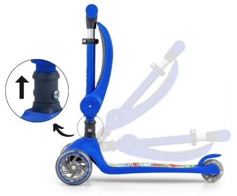Hulajnoga Scooter Fuzzy Blue Milly Mally