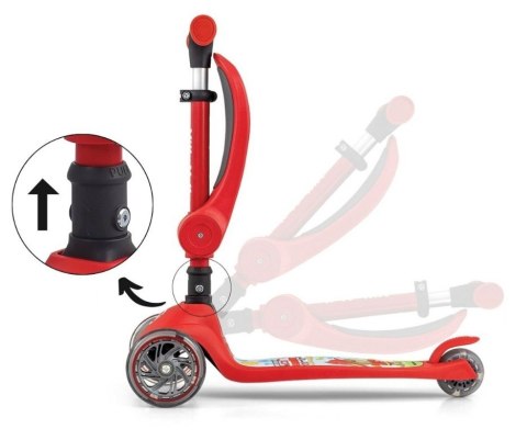 Hulajnoga Scooter Fuzzy Red Milly Mally