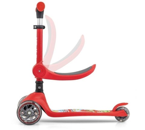 Hulajnoga Scooter Fuzzy Red Milly Mally