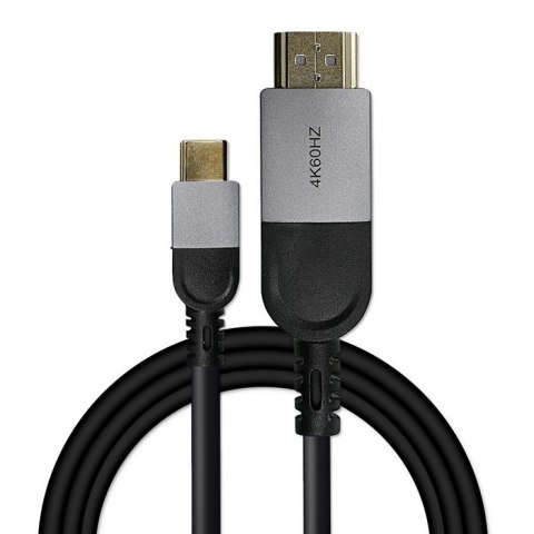 Kabel Adapter USB-C na HDMI high speed 4K | 60Hz | 32AWG | 2m Qoltec Kabel Adapter USB-C na HDMI high speed 4K | 60Hz | 32AWG | 2m Qoltec