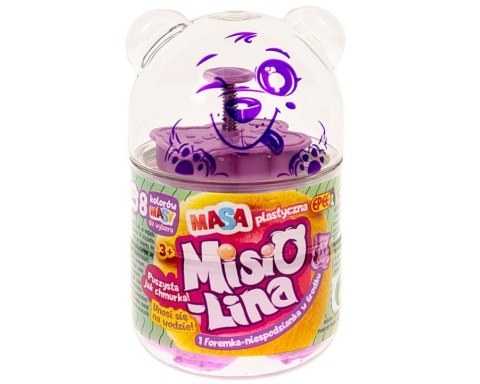 Masa plastyczna Misiolina 60g 1 foremka Czerwona Epee