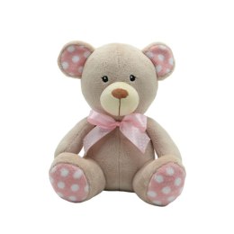 Maskotka Miś kropek beżowy 25 cm TULILO